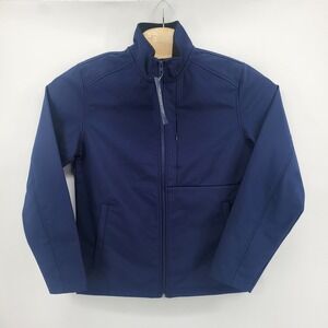 St John's Bay Mens Jacket Small Bold Navy‎ Water Resistant Windproof NEW